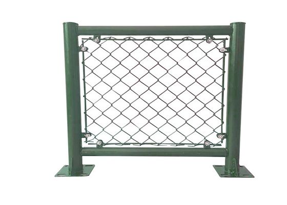 Cerco de enlace de cadena verde galvanizado a fuego caliente 1,5 m 2,0 m de altura