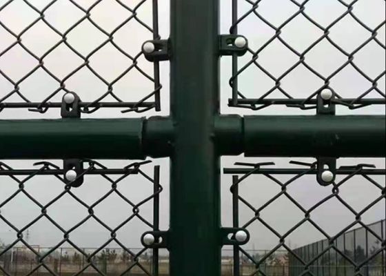Cerco de enlace de cadena verde galvanizado a fuego caliente 1,5 m 2,0 m de altura
