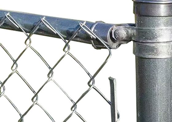 Valla de eslabones de cadena recubierta de PVC, malla de seguridad de acero galvanizado calibre 10