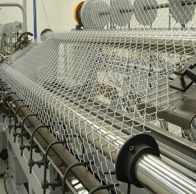 Valla de eslabones galvanizada de 4.8 mm, rollo de 50 m, malla de rombos