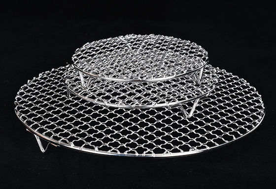 Malla de alambre ondulado para barbacoa de acero inoxidable 304 316 430, grado alimenticio
