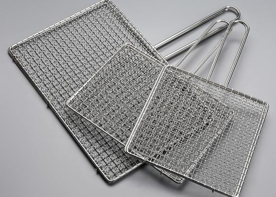 Acero inoxidable 304 Grill de barbacoa malla de alambre 450x600mm grado alimenticio