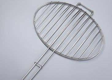 Cesta de acero inoxidable para asar a la parrilla pescado y carne