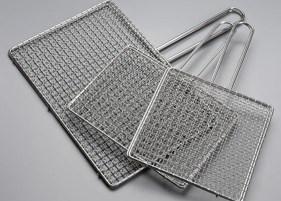 Cesta de malla para parrilla de barbacoa de acero inoxidable 316 para asar pescado