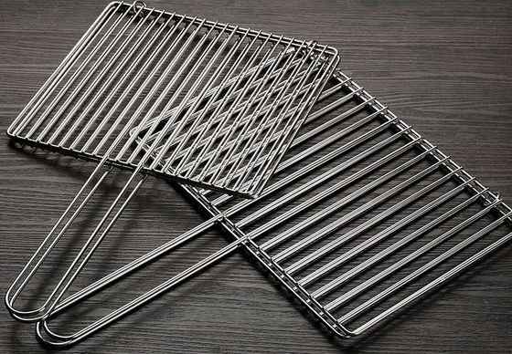 Cesta de acero inoxidable para asar a la parrilla pescado y carne