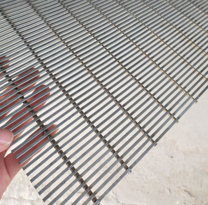 Perfil de Johnson con ranuras de pantalla vibratoria cuña de alambre panel plano tamiz curvado