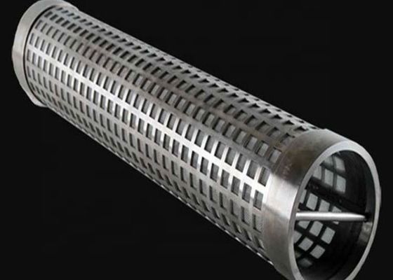 Tubo de filtro perforado de acero inoxidable a medida con mango