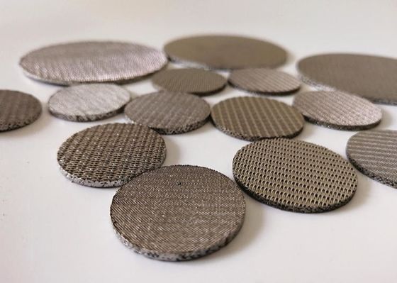 Filtro de acero inoxidable sinterizado de 1 micra 304 316L, poro de 0.5-200um