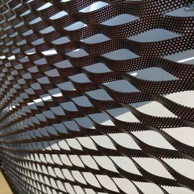 Redes metálicas anodizadas de aluminio expandido para techos suspendidos