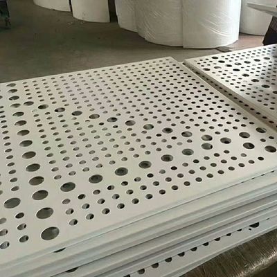 Placa metálica perforada insonorizada calibre 16 - Acero al carbono, galvanizado