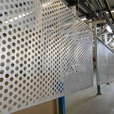 Chapa de metal perforada de acero al carbono galvanizado 1000x2000mm Agujero redondo