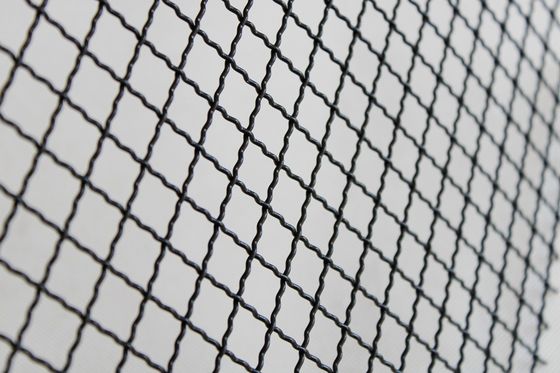 316l metal arquitectónico de acero inoxidable Mesh Woven Locked Crimped Wire