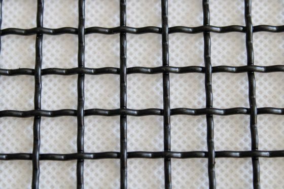 316l metal arquitectónico de acero inoxidable Mesh Woven Locked Crimped Wire
