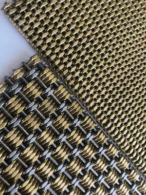 Malla de alambre tejido decorativa de acero inoxidable 1 mm para arquitectura