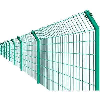 Panel de malla de alambre soldado recubierto de PVC de 4 mm Verde 6 pies Galvanizado