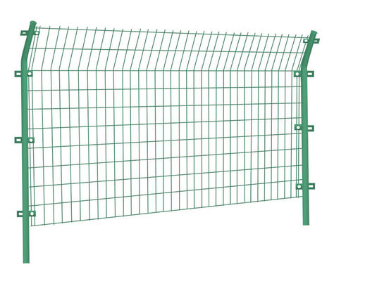 Panel de malla de alambre soldado recubierto de PVC de 4 mm Verde 6 pies Galvanizado