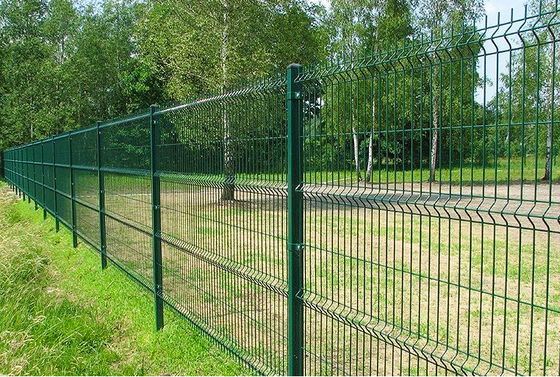 Panel de malla de alambre soldado recubierto de PVC de 4 mm Verde 6 pies Galvanizado