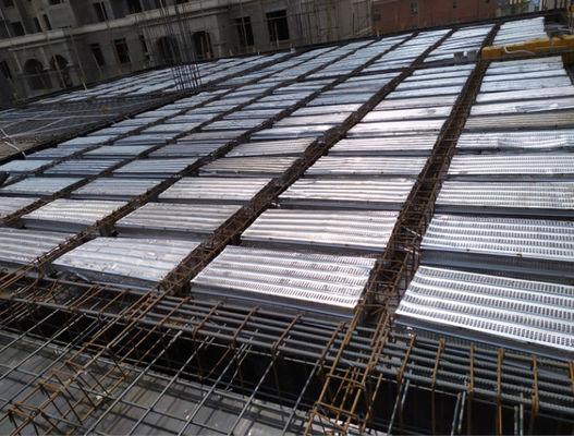 Lámina de acero galvanizado acanalada para encofrado de hormigón y enlucido