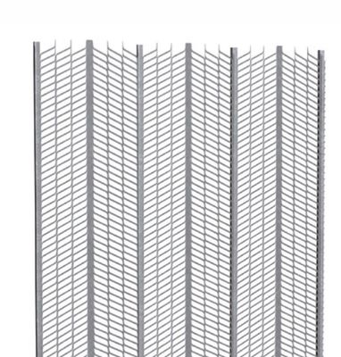 Malla de alambre galvanizado para estuco de pared, distancia entre nervios de 100 m, nervio alto