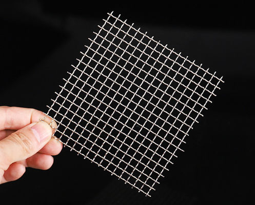 Malla de alambre tejido crimpado de 5 mm para criba vibratoria con ganchos