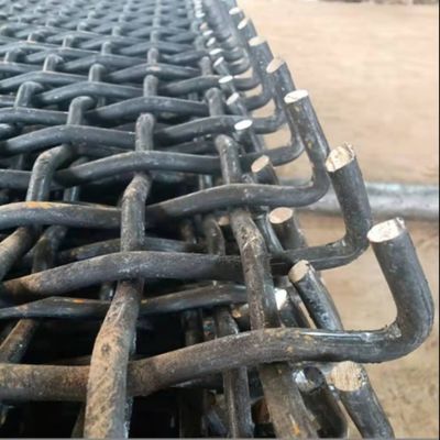 65mn vibrante enganchó la explotación minera tejida prensada de Mesh Screens For Quarry And del alambre