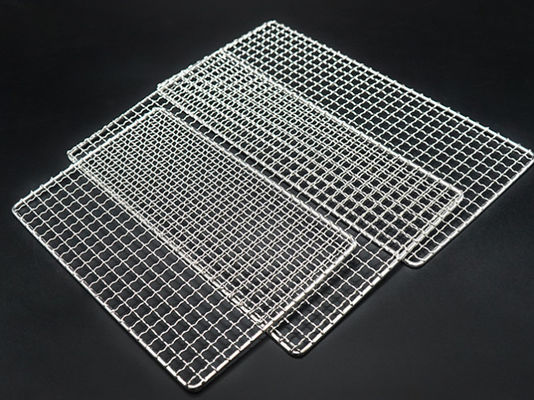 Carbono que cuece el alambre cruzado de acero inoxidable Mesh For Outdoor Picnic de la parrilla de la barbacoa