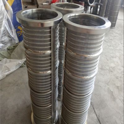 Las pantallas de alambre de la cuña de Johnson Mesh 300m m filtran 304 de alta resistencia de acero inoxidables