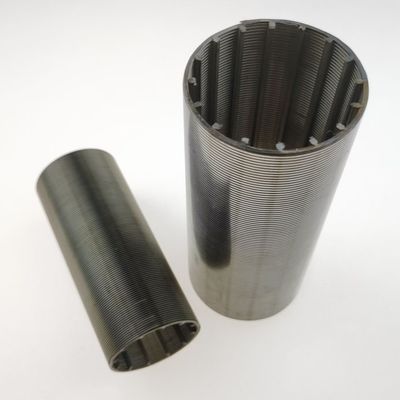 Malla del filtro de Johnson de la pantalla de alambre de la cuña de la ranura del acero inoxidable para el tratamiento de aguas residuales