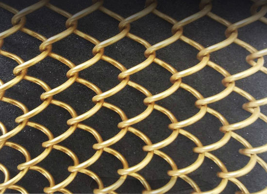 alambre de aluminio decorativo Mesh Metal Fabric Drapery de la pantalla de la mosca de la alambrada de 1.5m m