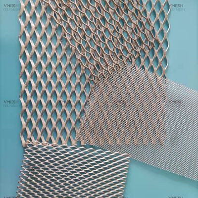 Hot Dip Galvanized Standard Expanded Metal Sheet Flattened Diamond Wire Mesh Panel