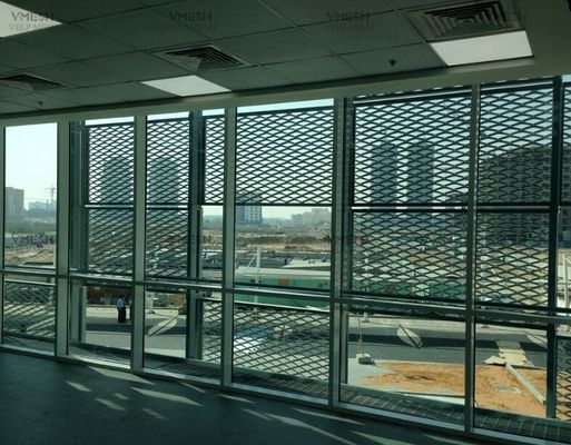 Malla metálica ampliada galvanizada revestida del PVC de la malla metálica ampliada para los guardias de la ventana