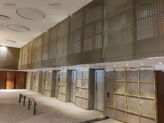 Materiales de construcción metálicos Aluminio Revestimiento de paredes de chapa expandida Fachadas