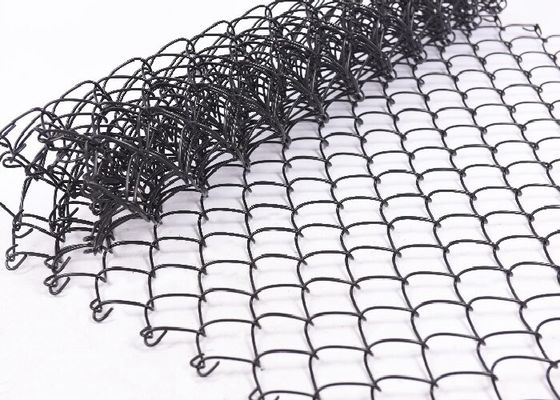 Alambre cubierto/galvanizado Mesh Fence For Sports Playground del PVC del diamante de la alambrada