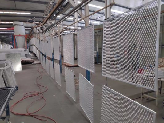 el color blanco de la capa del polvo amplió la malla metálica para la pared facaded