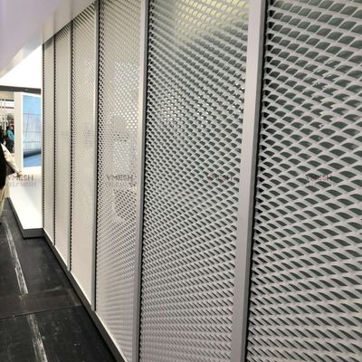 Alambre ampliado de aluminio Mesh Facade Screen Building Material de los techos del edificio