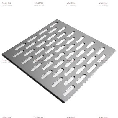 El metal perforado ranurado oblongo de aluminio de la decoración interior y exterior modificó para requisitos particulares
