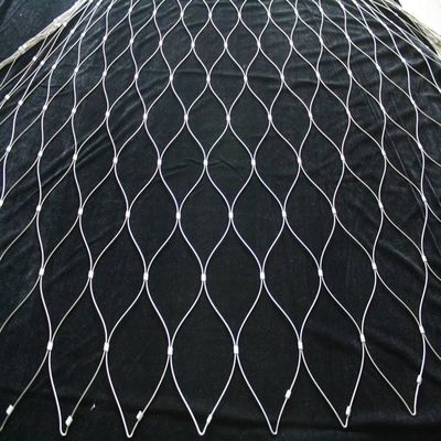 Fácil de instalar Flexible 2 mm de acero inoxidable Red de cuerda para animales del zoológico