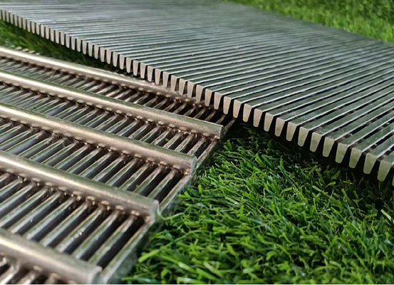 SS 304 0,2 mm Johnson Vee Wire Screen Soldado estilo