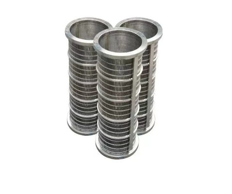 0.25mm cuña de alambre pantallas de tamiz cilindros para el petróleo