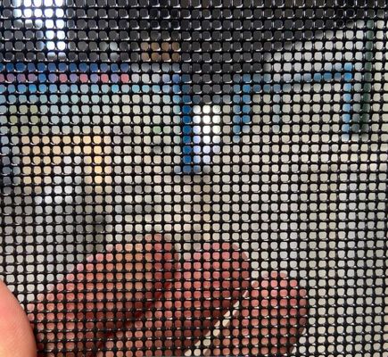 Cortina de ventana de acero inoxidable de alta seguridad a prueba de balas y antirrobo