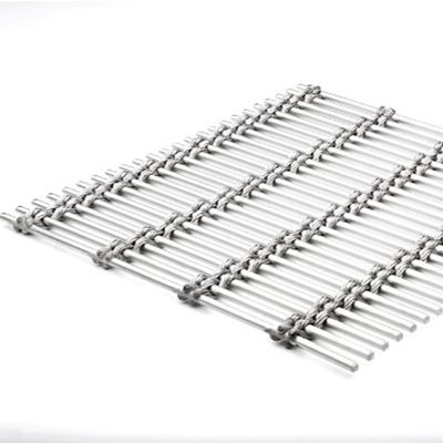 Malla de alambre decorativa de aluminio para fachada y partición, espesor 3 mm