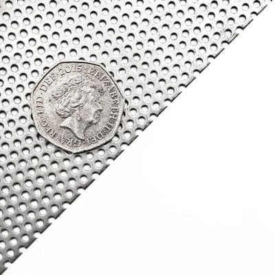 Capa micro perforada de acero inoxidable de agujero redondo de filtro perforado