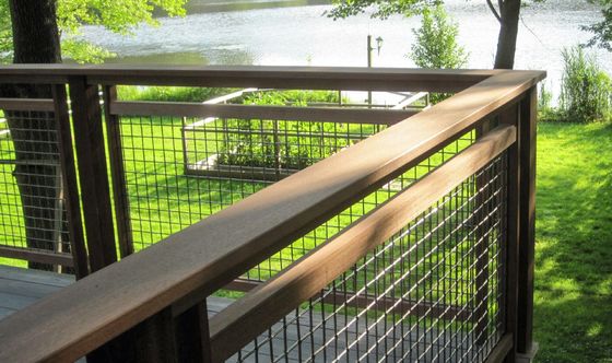Malla tejida crimpada de acero inoxidable arquitectónico de 1 mm y 2 mm para barandillas, malla crimpada para cercas