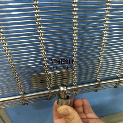 Cortina de diseño de malla de tejido de acero inoxidable para cortina de sombra interior