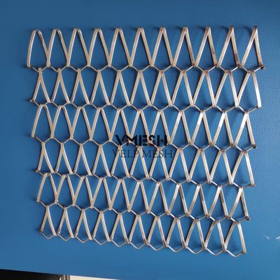 Cinturón transportador arquitectónico acero inoxidable 316 malla decorativa en espiral de metal tejido