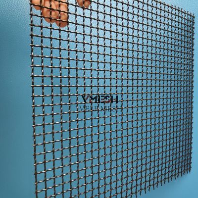 Diámetro de alambre personalizado de acero inoxidable malla de alambre enroscada para fachada de metal interior / exterior