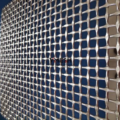Facade metálica de malla de alambre decorativo con acero inoxidable trenzado de malla de alambre tejido Diámetro 1mm-4mm