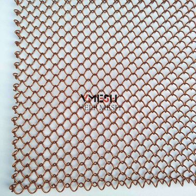 Cortina de metal de malla de alambre tejido para la decoración del hogar