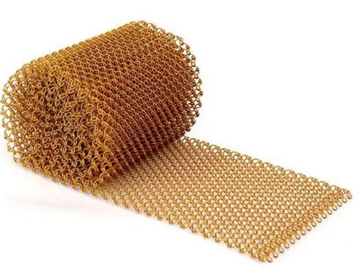 Cortina metálica de acero inoxidable 304 para fuentes de agua, cortina de eslabones de cadena para lugares públicos y villas