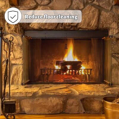 Cortina modificada para requisitos particulares del metal de la alambrada del tamaño 6*6m m en malla de la pantalla de la chimenea del diseño de los pares